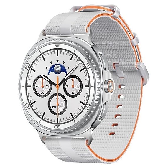 Galaxy Watch8 Classic | 46 мм | White | Athleisure/White | M/L, Размер: 46 мм, Цвет: White, Тип ремешка: Athleisure, Цвет ремешка: White, Размер ремешка: M/L, Подключение часов: Bluetooth / Wi-Fi